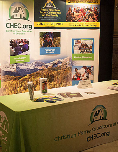 CHEC – 8' x 10' Wall display and table cover
